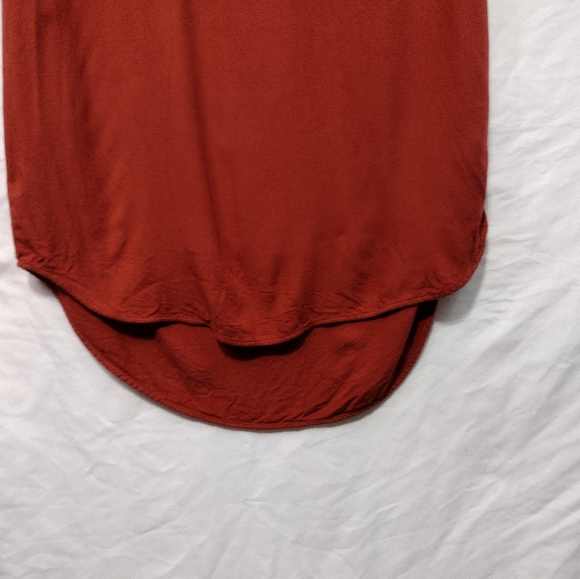 Cloth & Stone T-Shirt Dress Orange Women's S High Low Hem Minimalist Beach - Picture 4 of 10